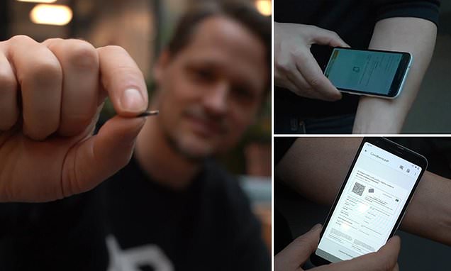 O companie suedeză a creat un microcip care poate fi implantat sub piele și poate fi utilizat ca certificat COVID