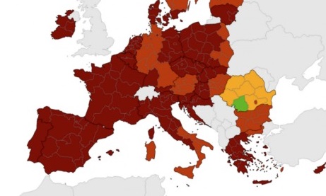 „Întreaga Europă în roşu, cu excepţia României”. Ce scriu belgienii despre situația neobișnuită