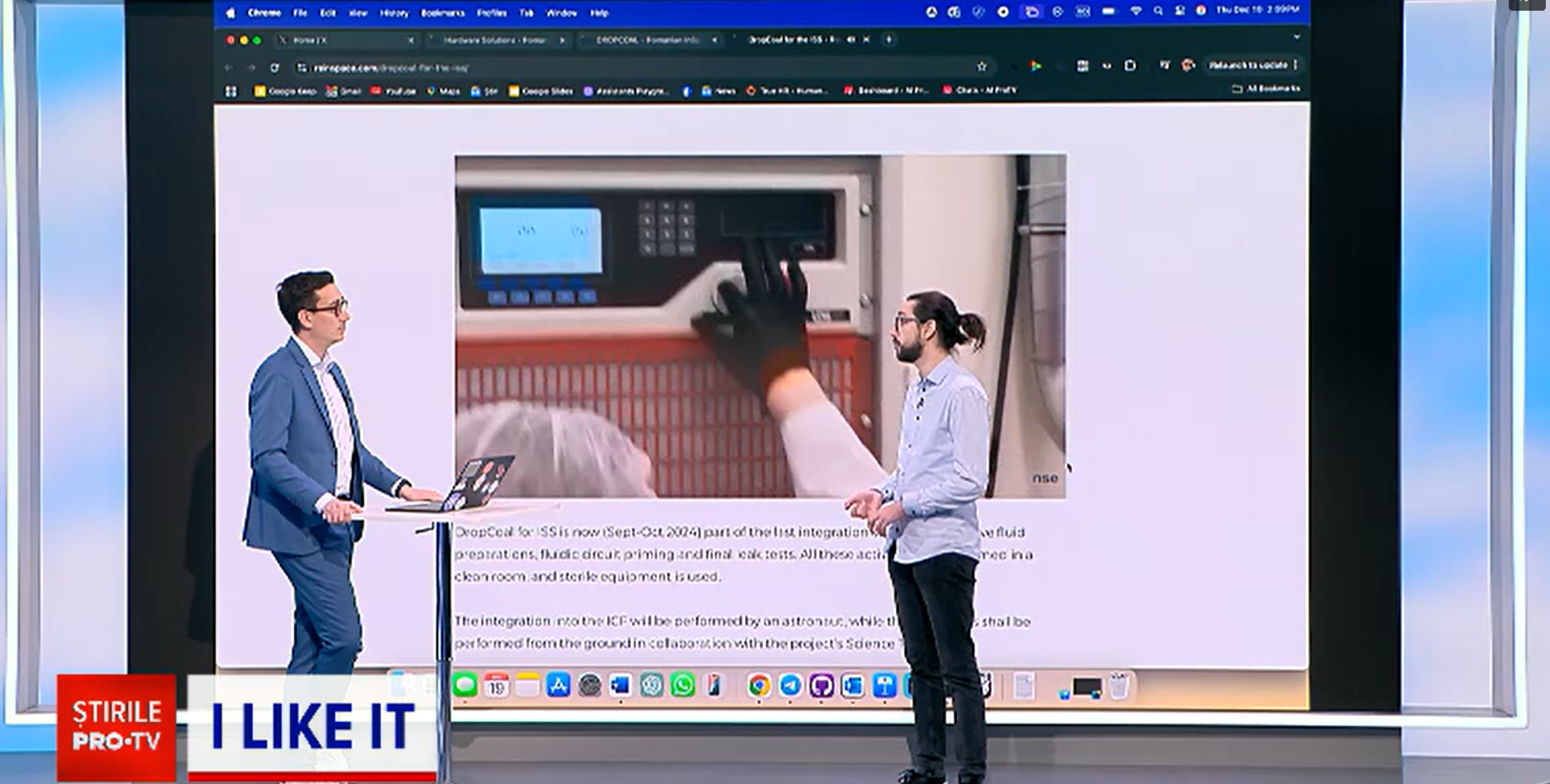 iLikeIT. Ce se &icirc;nt&acirc;mplă c&acirc;nd două fluide se ciocnesc &icirc;n micro-gravitație? Explicația vine de la un inginer software rom&acirc;n