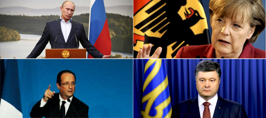 Summitul Putin-Porosenko-Merkel-Hollande, ultima sansa de pace in Ucraina. Politicieni, soldati si analisti mizeaza pe RAZBOI