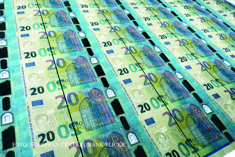 Banca Centrala Europeana a prezentat marti noua bancnota de 20 de EURO. Ce este 
