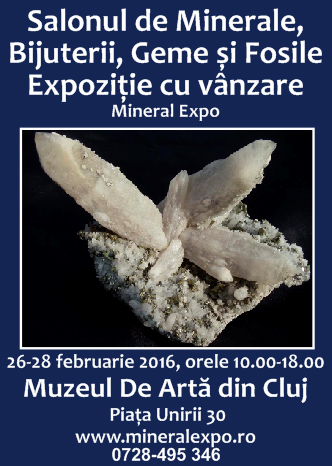 Mineral Expo Cluj. Un martisor altfel din cuart si rubin la Muzeul de Arta din Cluj