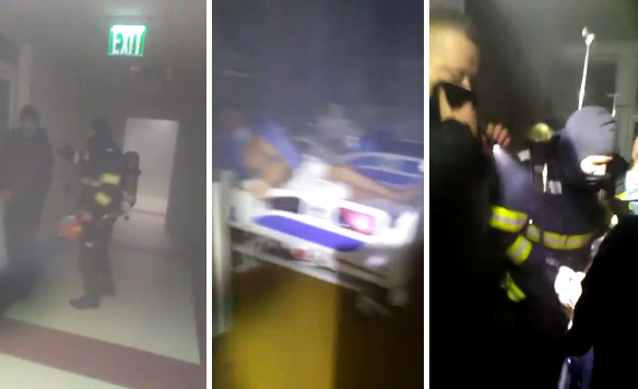 VIDEO. Momentul în care sunt evacuați pacienții de la spitalul din Suceava, după izbucnirea incendiului
