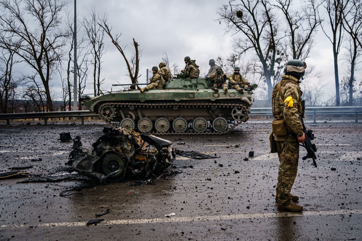 Prima zi a invaziei ruse în Ucraina. Pe 24 februarie 2022, Putin anunța începerea unei „operațiuni militare” FOTO - Imaginea 1