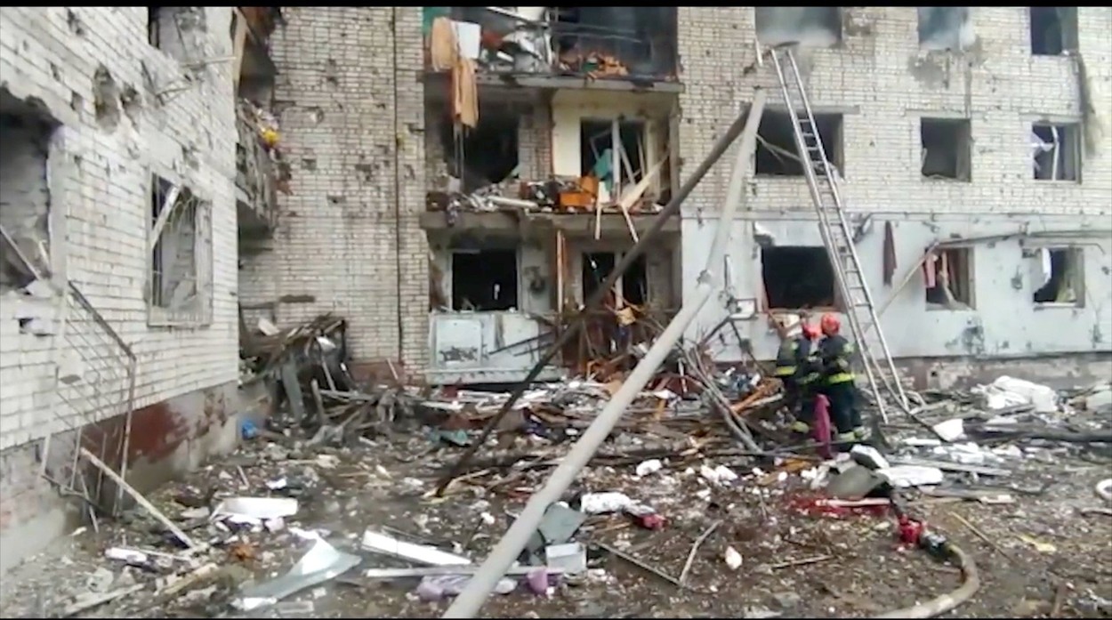 Prima zi a invaziei ruse în Ucraina. Pe 24 februarie 2022, Putin anunța începerea unei „operațiuni militare” FOTO - Imaginea 7