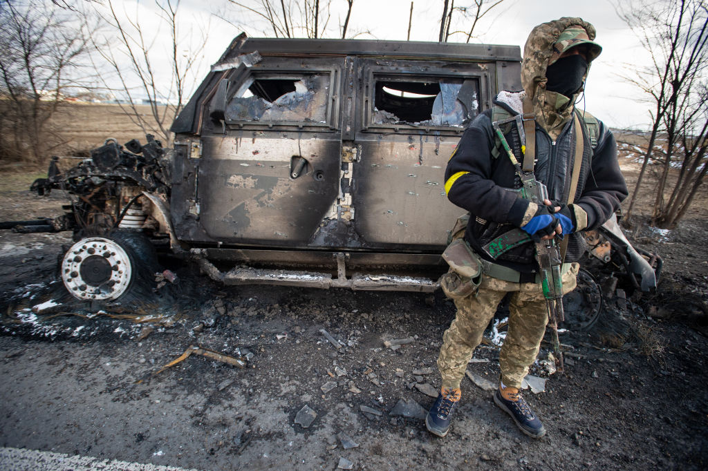 Un an de la invazia Rusiei în Ucraina, în imagini. Dezastrul provocat de armata lui Putin în țara vecină - Imaginea 1