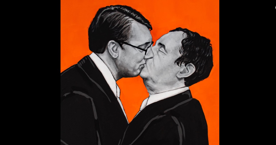 Ce a pățit o artistă după ce i-a pictat pe preşedintele sârb şi premierul kosovar sărutându-se GALERIE FOTO - Imaginea 3