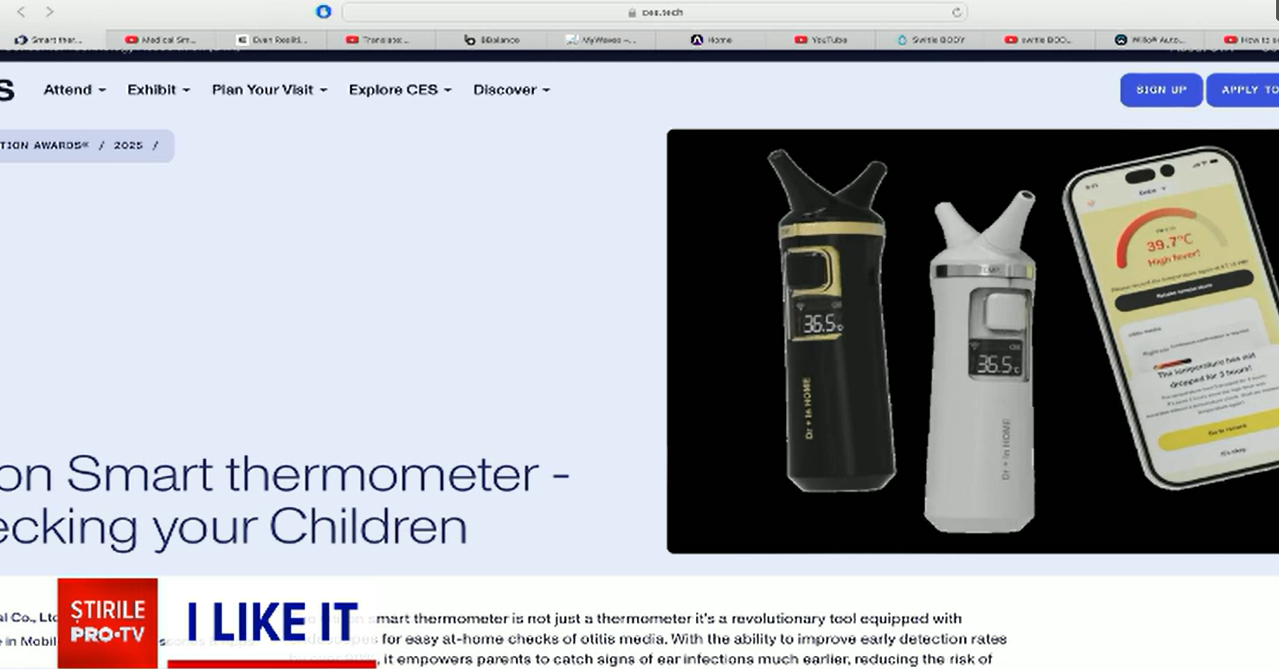 iLikeIT. Dispozitivele medicale ale viitorului: Termometru inteligent care detectează otita și ochelari cu subtitrări