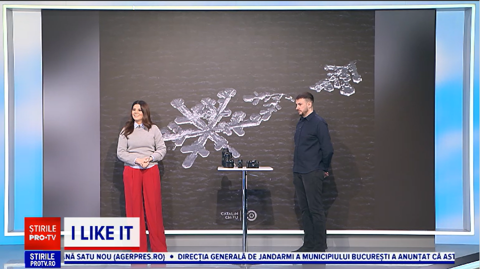 Arta de iarnă. Cum arată fotografia macro a unui fulg de zăpadă