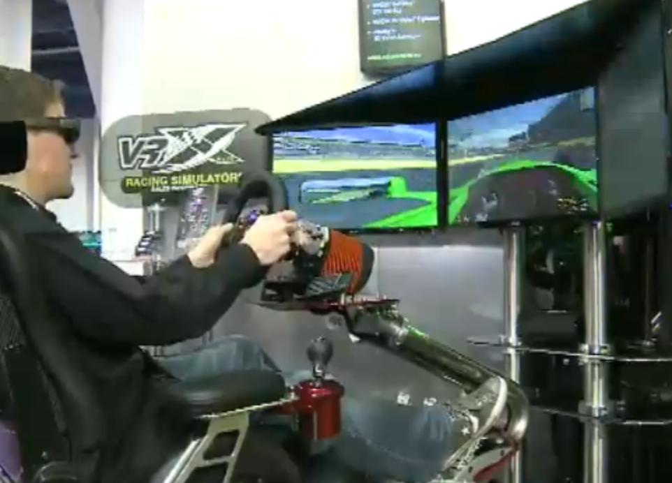 VIDEO. Cel mai tare simulator de curse, prezentat la Las Vegas. 
