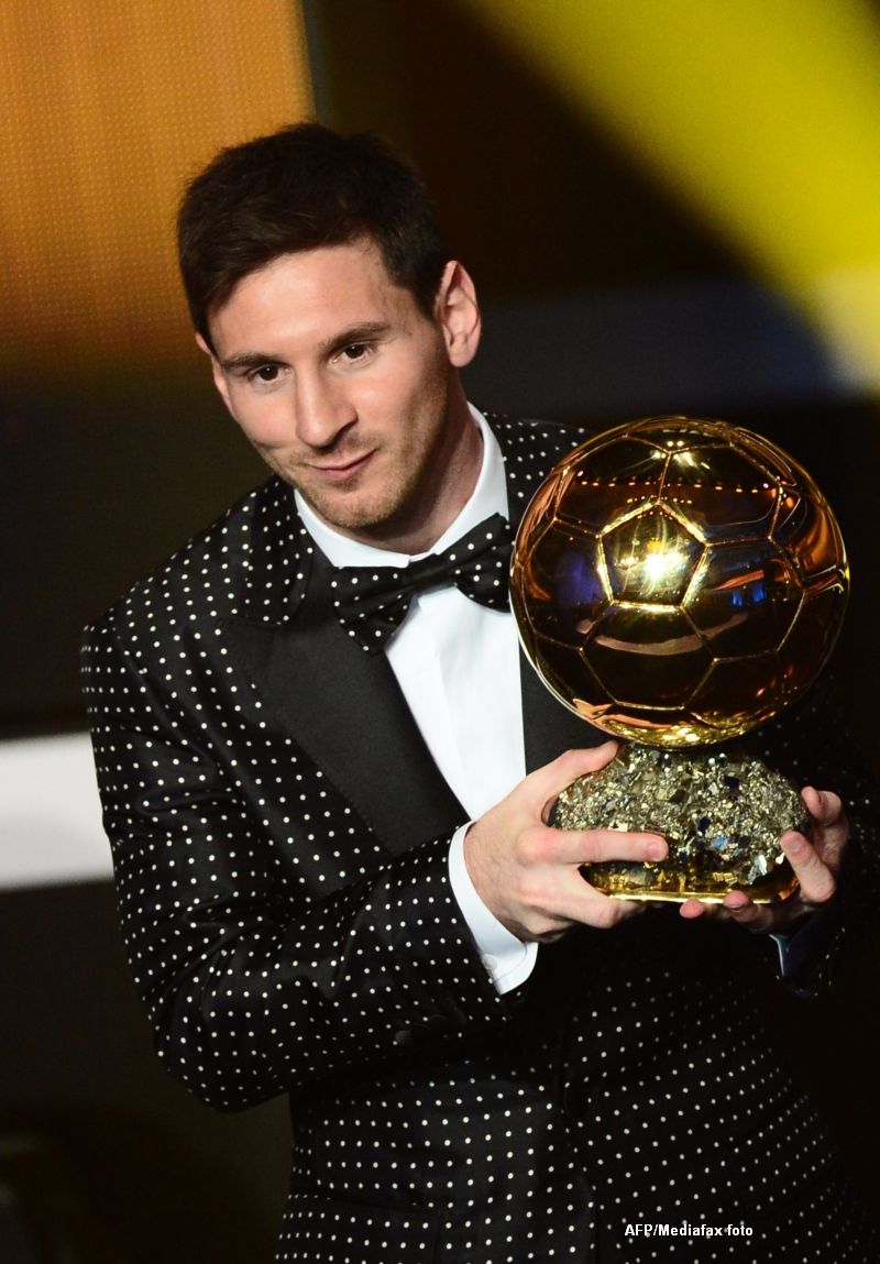 Lionel Messi a castigat pentru a patra oara consecutiv Balonul de Aur