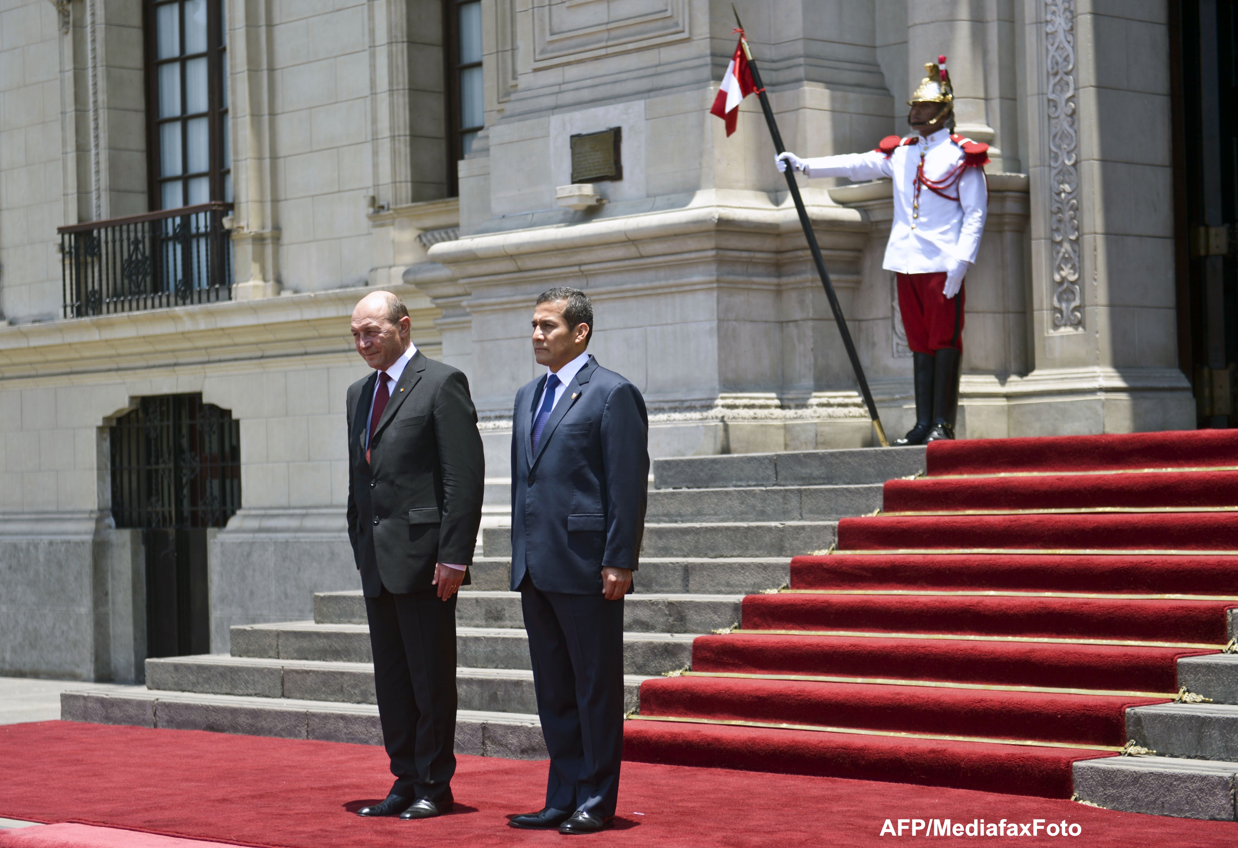 Traian Basescu: Romania si Peru vor incheia un parteneriat strategic