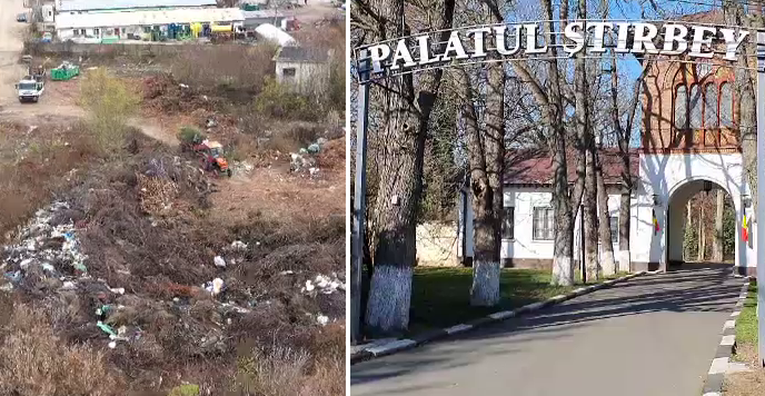 Caz revoltător în Buftea. Firmele de salubritate aruncă gunoiul ilegal, la doi pași de Palatul Știrbei