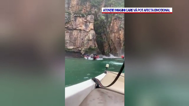 Mărturia unei femei care a supraviețuit după ce o stâncă uriașă s-a prăbușit peste o barcă plină cu turiști
