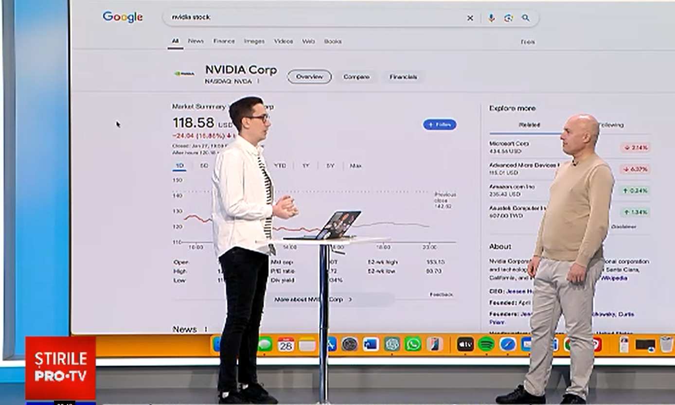 DeepSeek dă peste cap bursa americană. Specialist AI rom&acirc;n: &bdquo;e cu puțin mai bun&rdquo; dec&acirc;t concurența