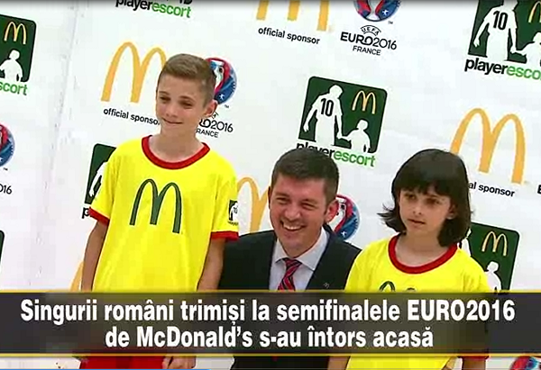 (P) Castigatorii competitiei McDonald's Player Escort si-au intalnit idolii la semifinala EURO 2016, de la Lyon