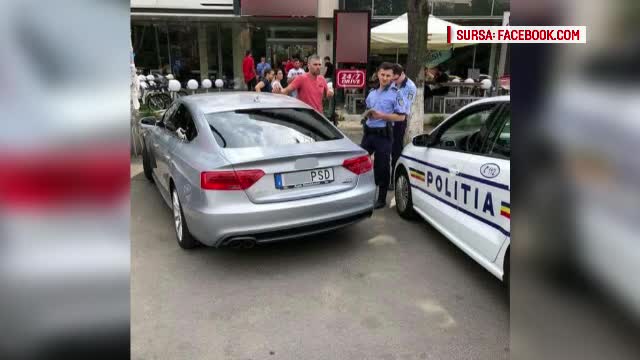 Şeful sindicatului poliţiştilor spune că şoferul maşinii cu numere anti-PSD nu a încălcat legea