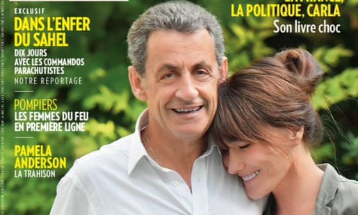 Explicația Paris Match după ce Sarkozy a crescut ”miraculos” într-o poză alături de soție