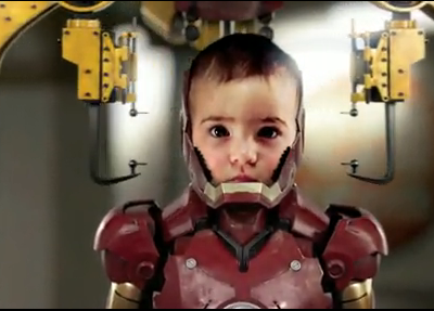 Iron Baby, noul supererou care face furori pe Internet