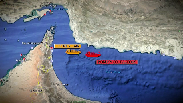 ANIMAȚIE GRAFICĂ. Cum s-a produs atacul din Golful Oman. Versiunea SUA, contrazisă