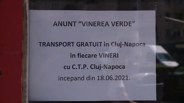 „Vinerea verde” în Cluj Napoca. Cetățenii pot circula gratis pe mijloacele de transport în comun