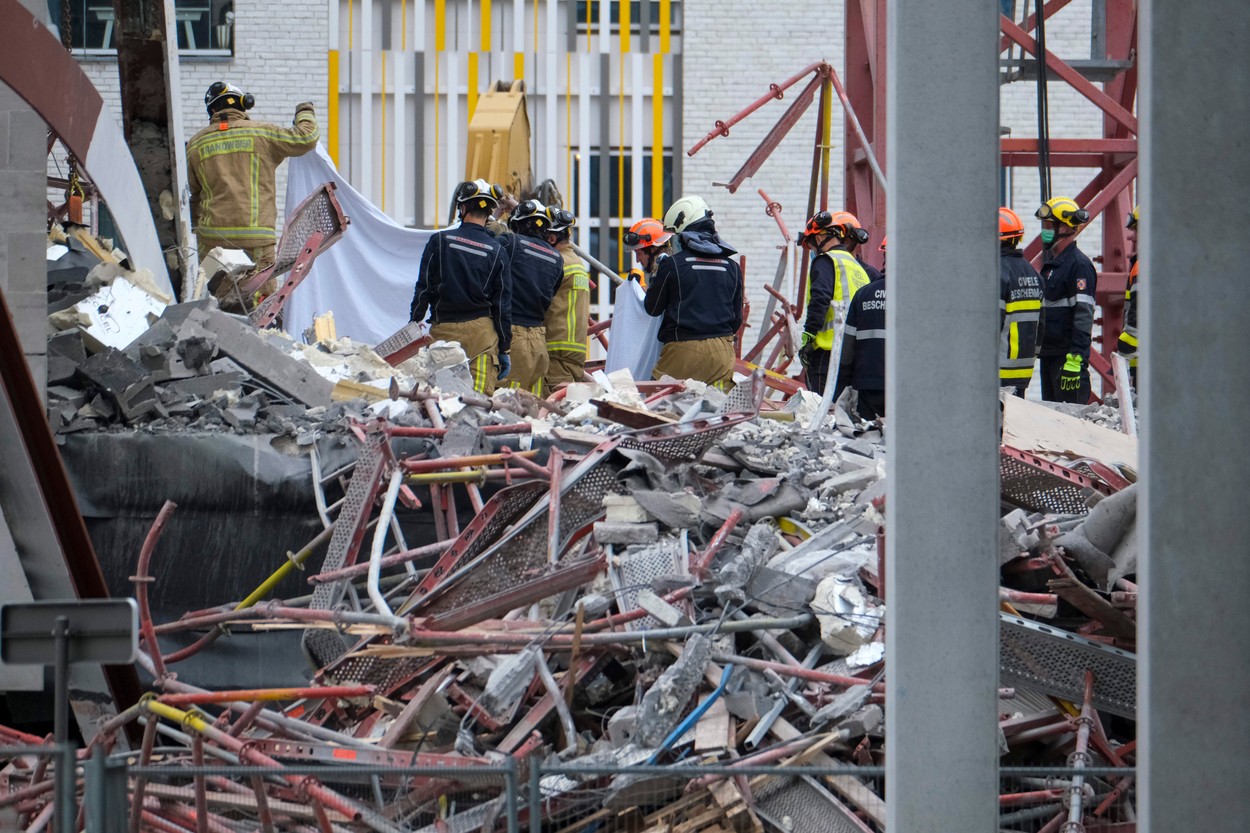 Clădirea prăbușită în Belgia, care a omorât un român și doi cetățeni moldoveni, inspectată cu 3 ore înainte de dezastru