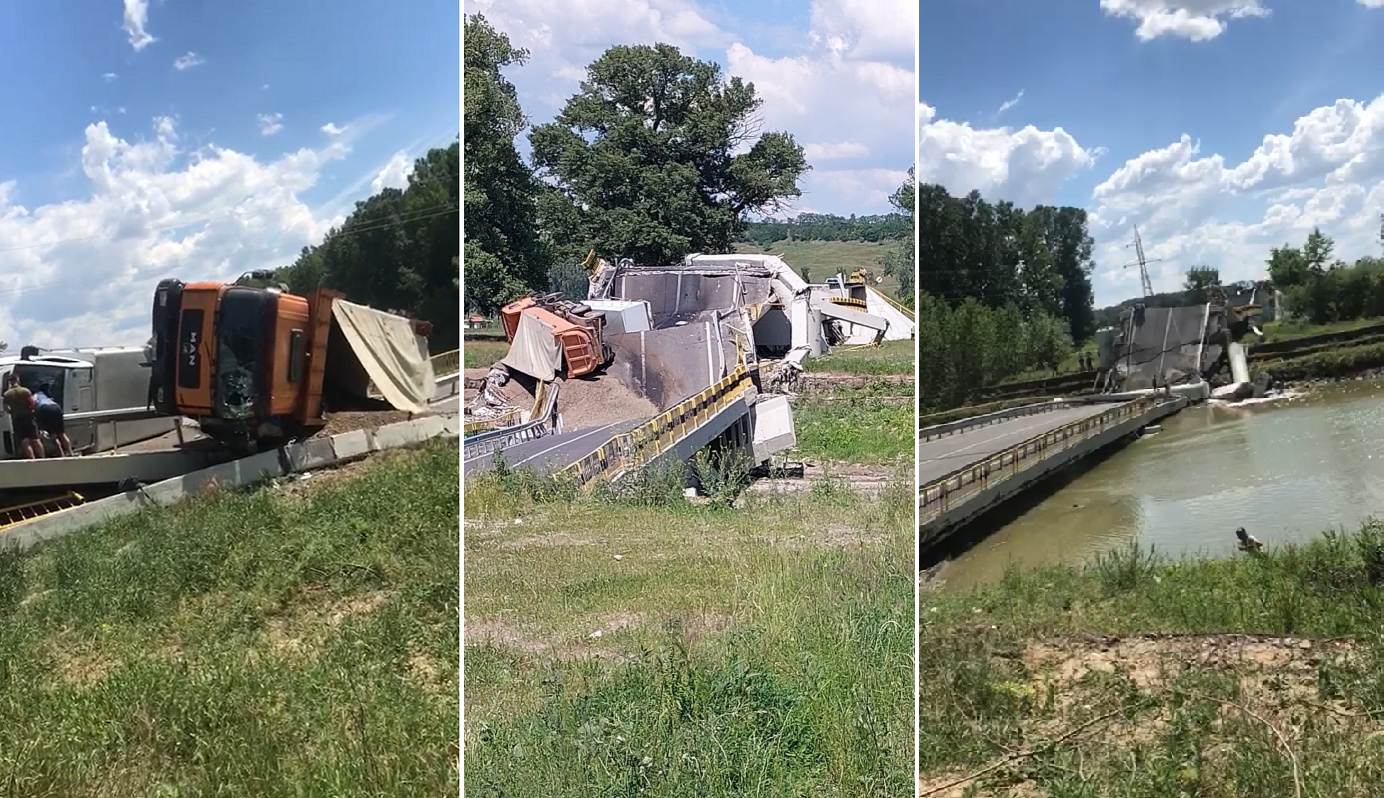 Firma unui politician local a făcut lucrarea de peste 7 milioane de lei la podul prăbușit în Neamț. Legăturile sale cu statul