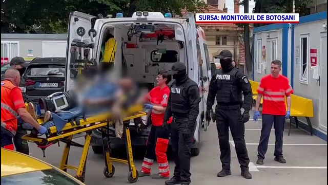 Incident grav la sediul Poliției din Botoșani. Un bărbat reţinut a scos un cuţit şi a ameninţat că-și va lua viața
