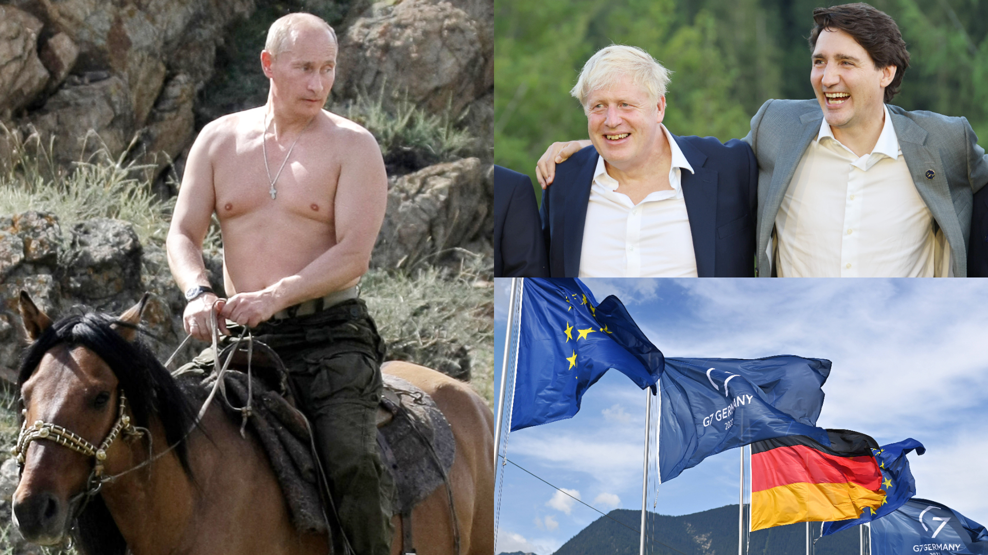 Boris Johnson și Justin Trudeau, val de ironii la adresa unei fotografii celebre cu Vladimir Putin