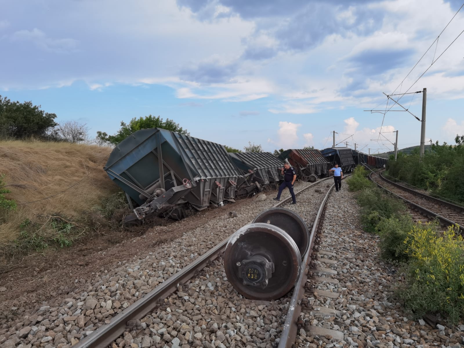Tren cu vagoane ucrainene care au dus cereale în Portul Constanța, deraiat în Iași. Care a fost cauza GALERIE FOTO - Imaginea 8