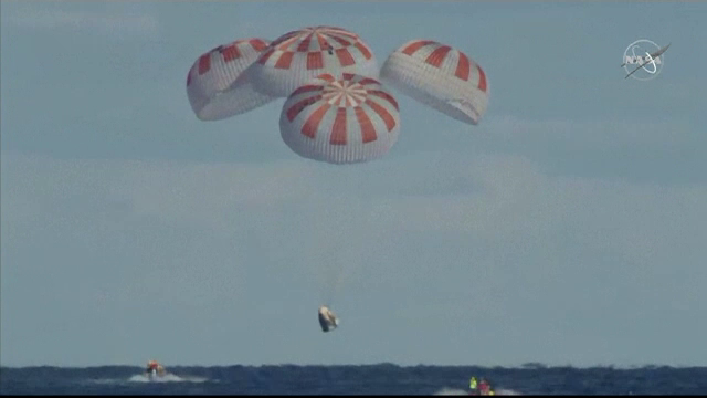 Capsula Space X s-a întors pe Pământ, după o misiune inspirată de filmul 