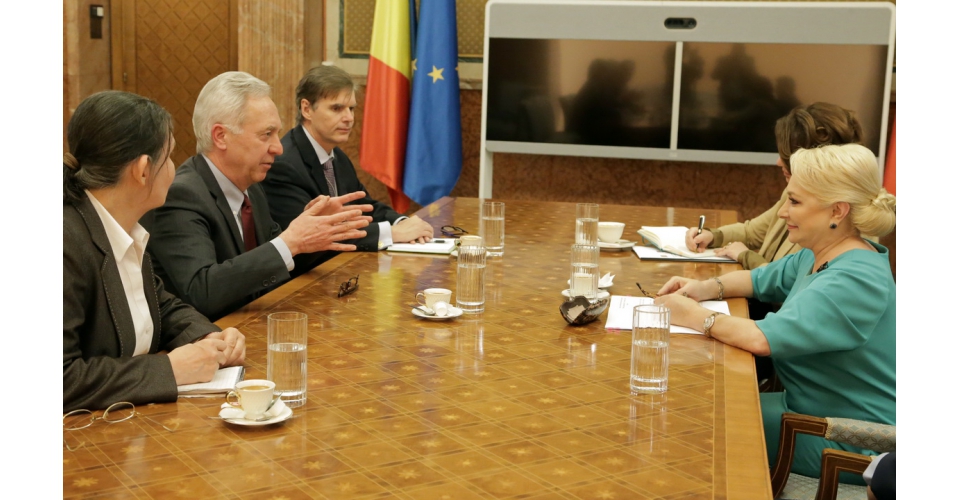 Viorica Dăncilă, întâlnire cu Hans Klemm, ambasadorul SUA la București