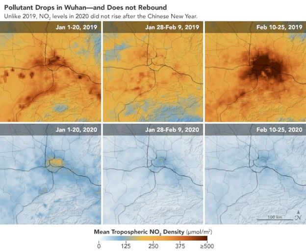 NASA dezvăluie cu cât a scăzut nivelul poluării, în urma epidemiei cu coronavirus - Imaginea 3