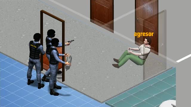 Crimele din Onești, animație grafică. Cum a fost împușcat agresorul de forțele speciale