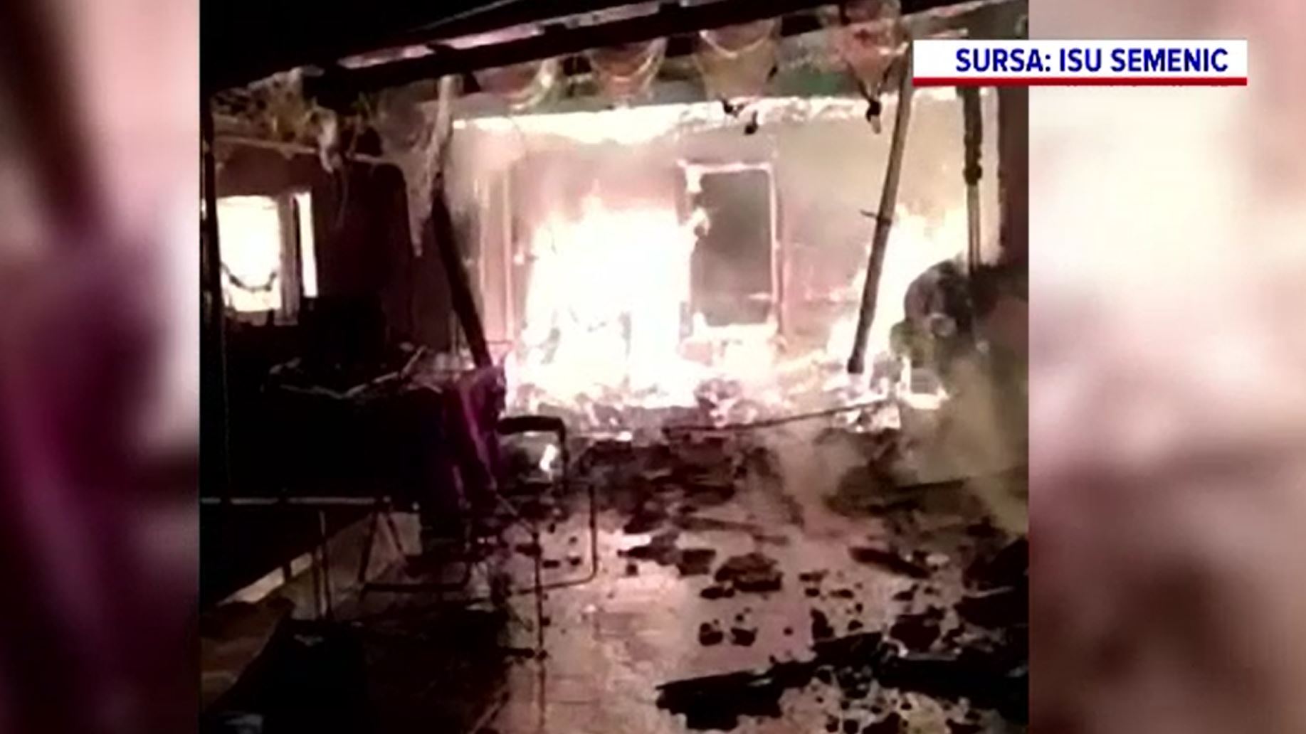Incendiu violent în Caraş-Severin. Mai multe case au fost mistuite de flăcări