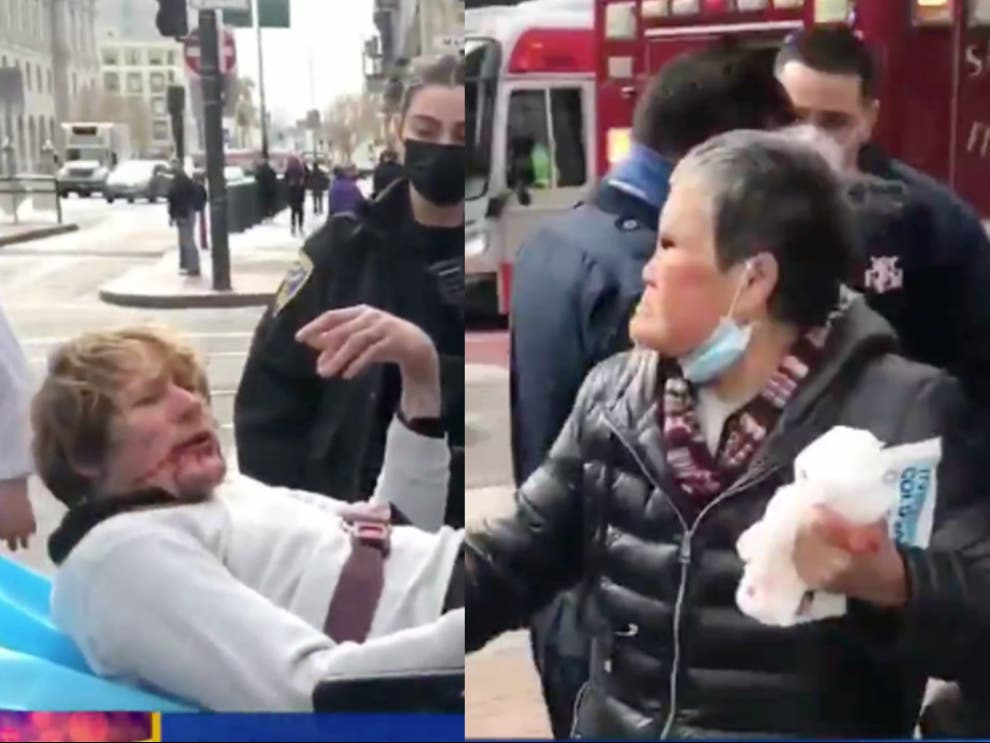 VIDEO. O femeie de 76 de ani, atacată pe stradă, l-a surprins pe agresor. Tânărul, dus la spital cu fața plină de sânge