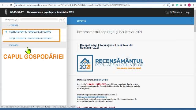 Recensământ 2022. Românii mai au la dispoziție doar 5 zile să completeze online chestionarul