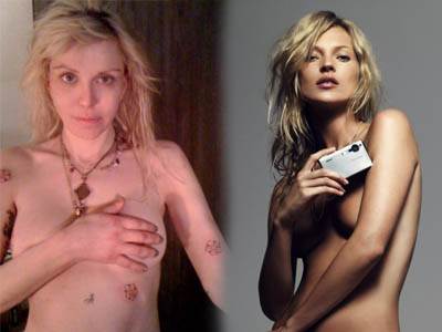 Courtney Love: Am facut sex cu Kate Moss