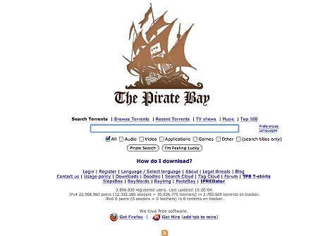 Cel mai mare site de torrenti din lume, blocat. Pirate Bay a fost atacat de hackeri