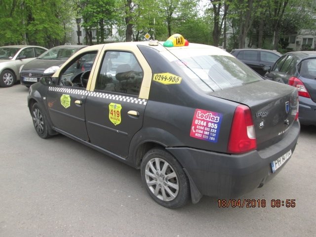 Licitație ANAF. Prețul de pornire pentru o Dacia Logan folosită ca taxi