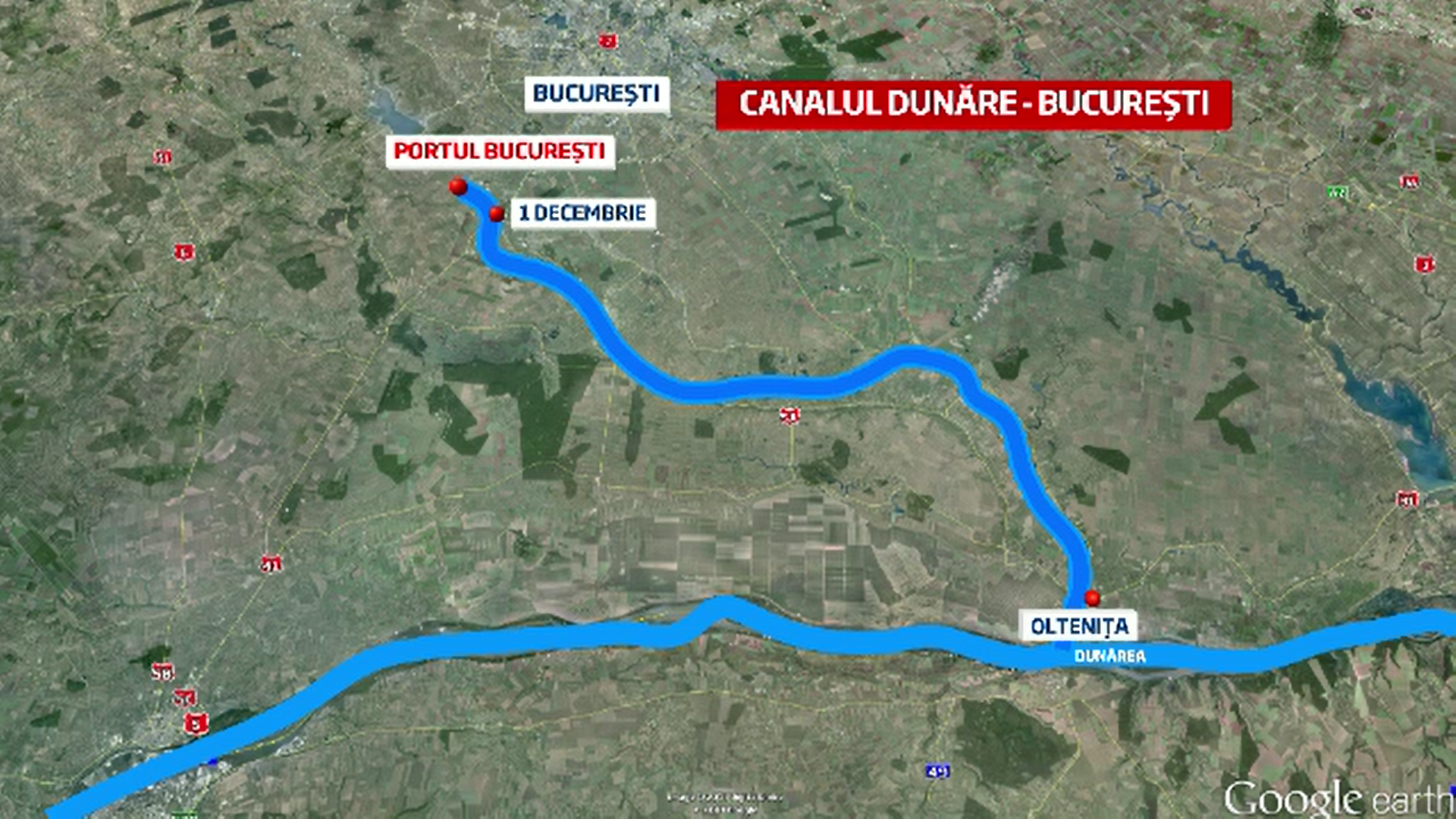 Autoritățile vor să termine canalul București - Dunăre - Marea Neagră, realizat în proporție de 80%