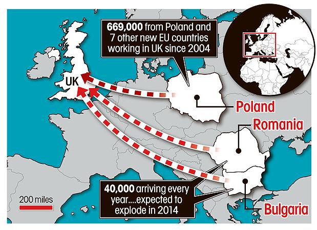 The Sun: Marea Britanie este amenintata de un val de imigranti romani si bulgari