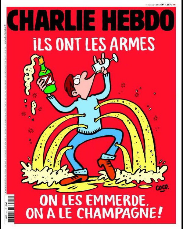 Cum arata coperta de miercuri a revistei Charlie Hebdo. 