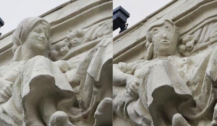 O statuie dintr-un oraș din Spania a fost distrusă după o restaurare eșuată. ”Pare un personaj din desene”