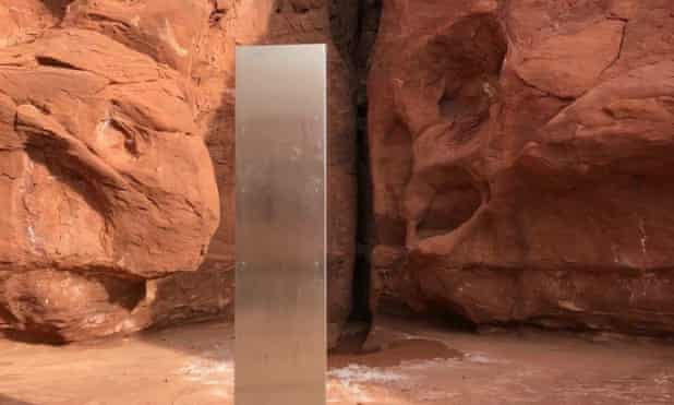 Monolitul metalic din Utah a dispărut în mod misterios, după ce unul similar a apărut în România