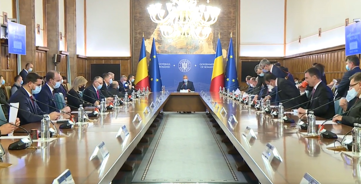 Ședință de Guvern. Executivul pregătește o schemă de ajutor de stat pentru economia românească