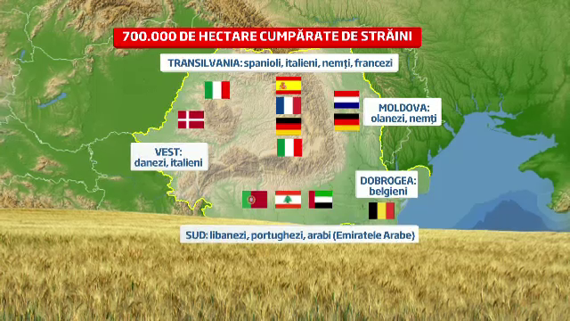 Cum a devenit Romania o ferma cu proprietar din UE. Harta terenurilor detinute de straini - Imaginea 1