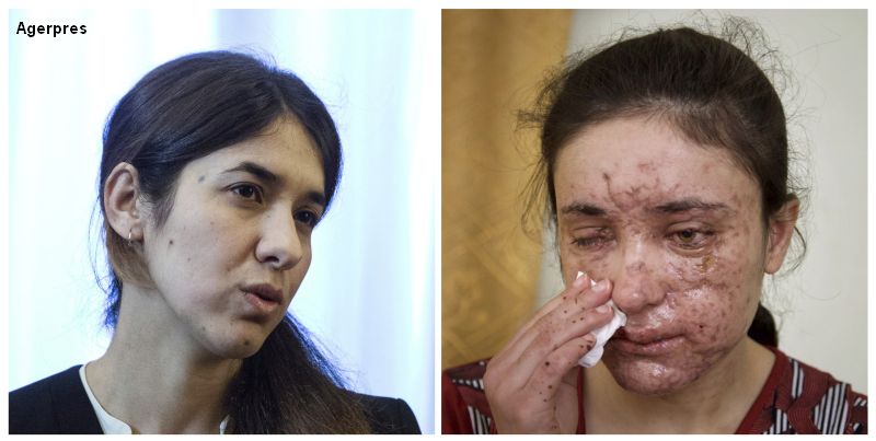 Nadia Murad si Lamiya Aji Bashar, tinerele rapite de ISIS si transformate in sclave sexuale, au primit Premiul Saharov