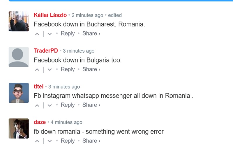 Facebook a picat. Utilizatorii din România și Bulgaria au reclamat probleme de funcționare - Imaginea 2