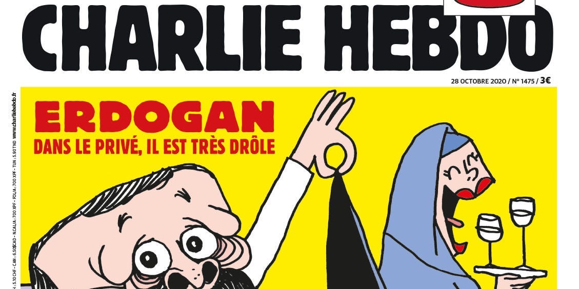 Conflictul între Turcia și Franța escaladează, după apariția unei caricaturi cu Erdogan în revista Charlie Hebdo